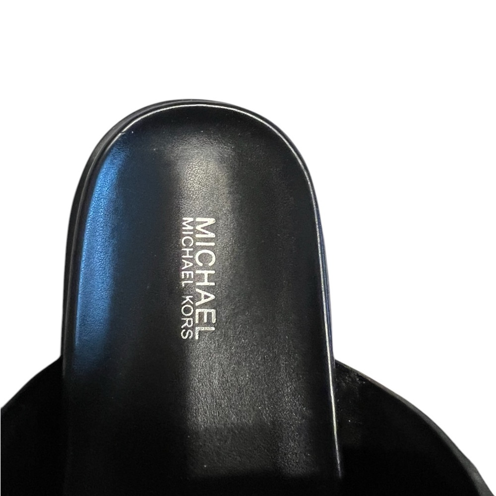 Michael Kors Black Slide Sandals - Picture 2 of 4